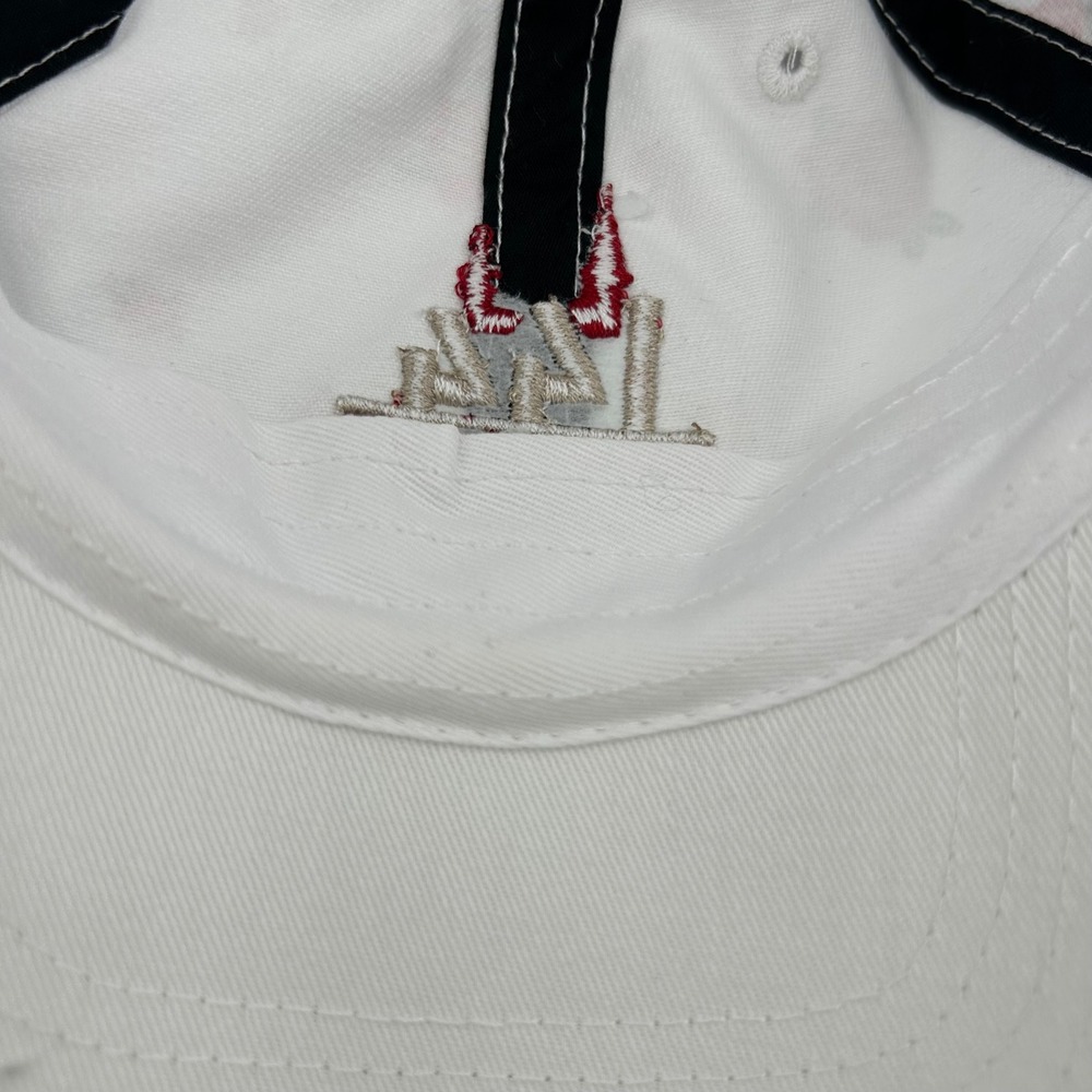 Kentucky Derby 144 Hat Womens OSFM White Rose Floral Preppy Sporty - Picture 7 of 9